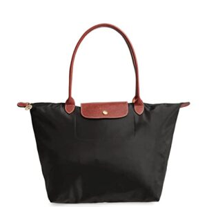 longchamp le pliage large shoulder tote bag in black