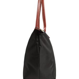 Longchamp Le Pliage Large Shoulder Tote Bag in Black