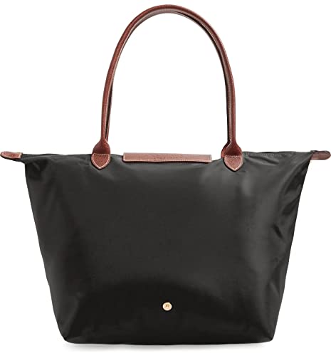 Longchamp Le Pliage Large Shoulder Tote Bag in Black