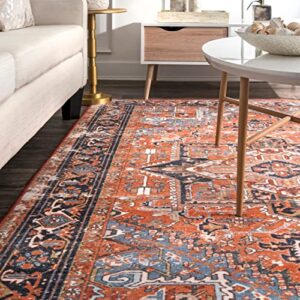 NuLOOM Sherita Distressed Persian Area Rug, 9' 10" x 13' 8", Rust