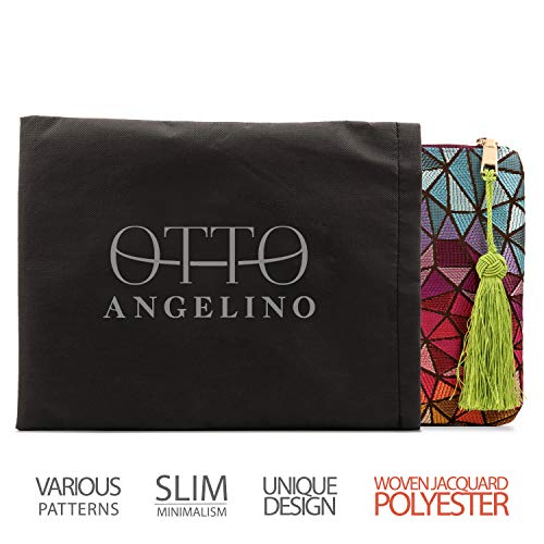 Otto Angelino Designer Women’s Bohemian & Fashion Clutch Purse - Multiple Slots Money, Cards, Smartphone - Ultra Slim