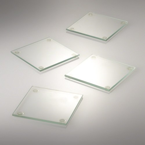 Eastland® Square Glass Coaster 4" Set of 12