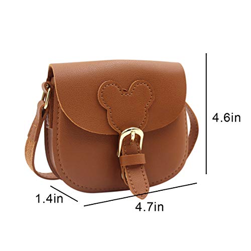 ANKOMINA Little Girls Purse Cute Leather Crossbody Bag Mini Shoulder Bag for Kids,Toddler