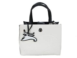 loungefly nightmare before christmas jack and sally bag,white,standard