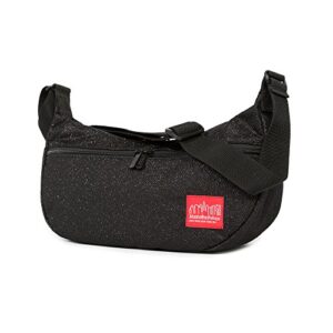 manhattan portage midnight crescent street shoulder bag (black) | hobo bag