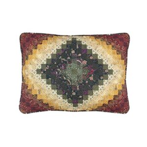 Donna Sharp Pillow Sham - Spice Postage Stamp Contemporary Decorative Pillow Cover with Multicolored Pattern - Standard