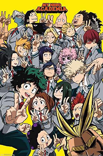 Trends International My Hero Academia - Selfie Wall Poster, 22.375" x 34", Unframed Version,Bedroom