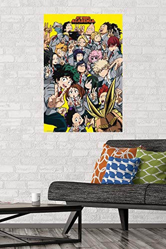 Trends International My Hero Academia - Selfie Wall Poster, 22.375" x 34", Unframed Version,Bedroom