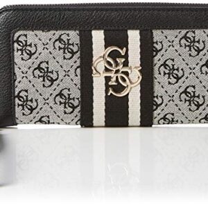 GUESS Vintage Large Zip Around Wallet, Black