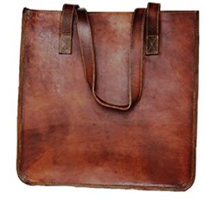 Leather Vintage Gypsy bag Vintage tote bag shoulder bag Women leather top handlebags Leather bags for women