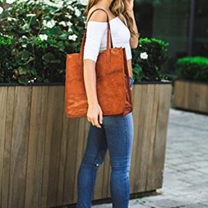 Leather Vintage Gypsy bag Vintage tote bag shoulder bag Women leather top handlebags Leather bags for women