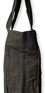 Extra Large Travel Day Tote Bag Heavy Duty Cotton Twill Zip Top (Charcoal Gray)