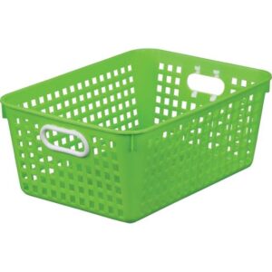 large plastic desktop storage baskets, 13¼” by 10″ by 5½” single basket – available in 7 differentcolors – great for your home storage or classroom needs