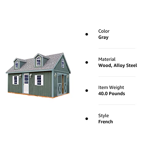 Arlington 12 ft. x 20 ft. Wood Storage Shed Kit