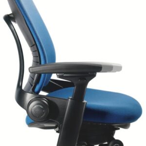 Steelcase Leap Office Chair, Black Frame and Buzz2 Navy Fabric