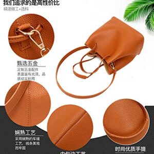 Andongnywell 4 Pack Women Handbag Set PU Leather Handbags Sets Tote Shoulder Bag Purse Card Holder 4pcs Set