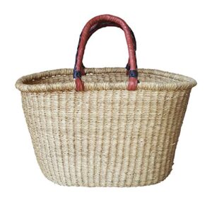 shopper basket – natural – ghana bolga #2001