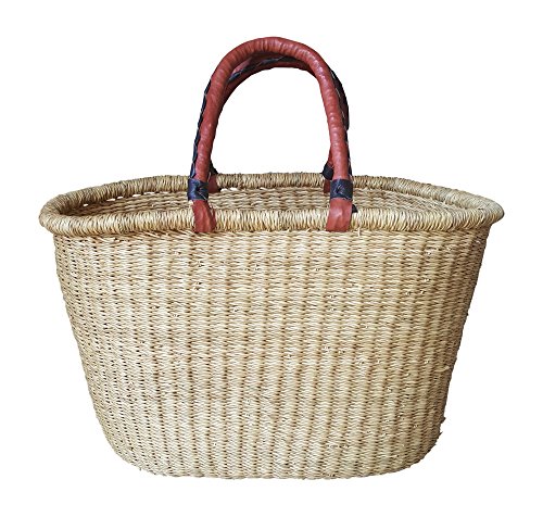 Shopper Basket - Natural - Ghana Bolga #2001