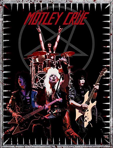 Get Motivation Motley Crue, an American Rock Band, Nikki Sixx, Tommy Lee, Vince Neil, Mick Mars 12 x 18 inch Poster