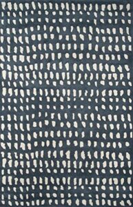 novogratz by momeni delmar collection boho dots area rug, 8’0 inch x 10’0 inch, blue