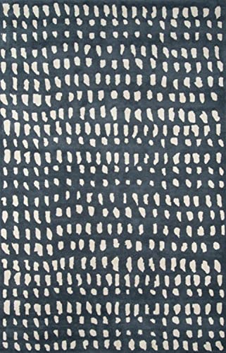 NOVOGRATZ BY MOMENI Delmar Collection Boho Dots Area Rug, 8'0 inch x 10'0 inch, Blue
