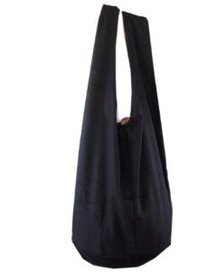 btp! thai monk buddha cotton sling crossbody messenger bag purse hippie hobo black xl1