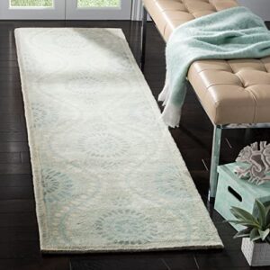 Martha Stewart Collection by SAFAVIEH 9' x 12' Alpaca MSR4532B Handmade Ogee Dot Wool Living Room Dining Bedroom Area Rug