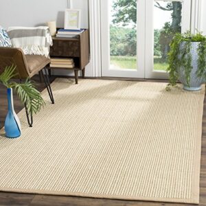 safavieh natural fiber collection 9′ x 12′ beige nf475b premium sisal area rug