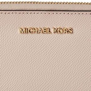 Michael Kors Jet Set Travel Large Flat Multifunction Women's Leather Phone Case Soft Pink One Size