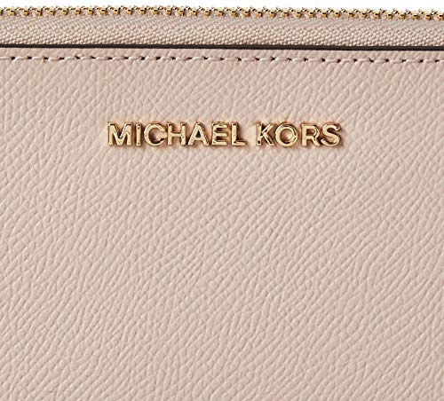 Michael Kors Jet Set Travel Large Flat Multifunction Women's Leather Phone Case Soft Pink One Size