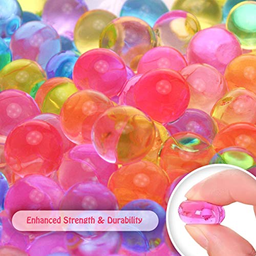 MarvelBeads Water Beads Non-Toxic (Half Pound Refill) Rainbow Mix for Sensory Play, Spa Refill, Toys and Décor, Marble Sized