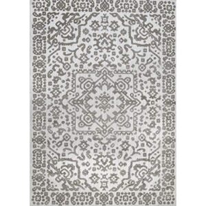 nuLOOM Celestial Contemporary Indoor/Outdoor Area Rug, 7' 6" x 9' 6", Grey