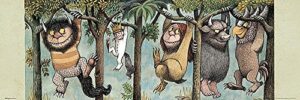 close up where the wild things are poster (36″x12″)