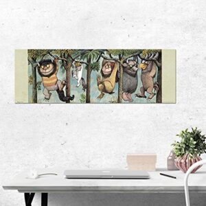 Close Up Where The Wild Things are Poster (36"x12")