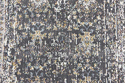 Unique Loom Baracoa Collection Area Rug - La Cabana (2' 2" x 6' 1" Runner, Fume Gray/ Brown)