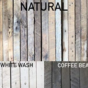 Urban Legacy Accent Floating Shelves | Reclaimed Wide Plank Barn Wood with Floating Brackets | Set of 2 (Natural, 36" x 7" x 2")