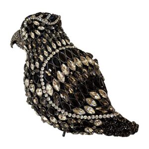 ladies evening-bag chain rhinestone clutch-purse wedding luxury handbag bird