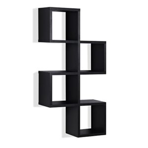 danya b. cubby chessboard wall shelf – horizontal or vertical (black)
