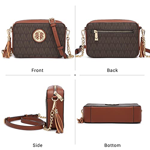 MKP Lightweight Medium Fashion Crossbody Bags Purses for Women Signature Shoulder Messenger Bag with Tassel Zipper Pocket