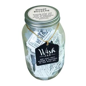 Top Shelf House Warming Wish Jar Kit with 100 Tickets and Decorative Lid