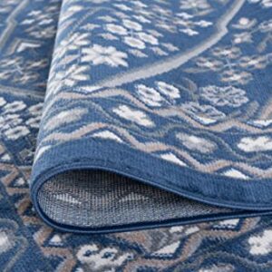 Universal Rugs Logan Area Rug 5' x 7' Navy