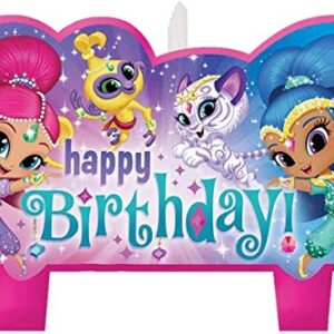 Amscan Shimmer and Shine Happy Birthday Candle Sets (4 ct) One Size, Multicolor 170332