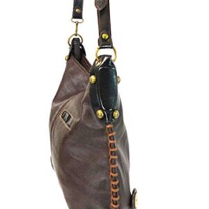 Chala Purse Handbag Hobo Cross Body Convertible Chocolate Guitar Bag