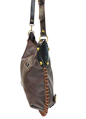 Chala Purse Handbag Hobo Cross Body Convertible Chocolate Guitar Bag