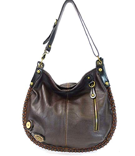 Chala Purse Handbag Hobo Cross Body Convertible Chocolate Guitar Bag