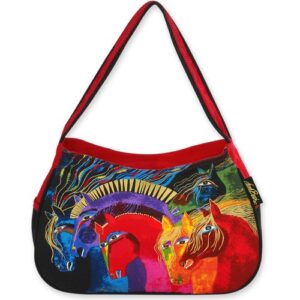 laurel burch wild horses of fire medium hobo tote