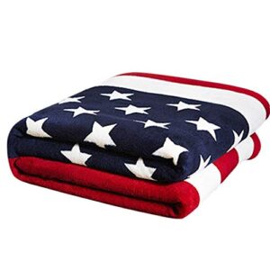 king's deal- Bed Blanket :79 inch x 59 inch Super Soft Warm Air Conditioning Throw Blanket for Bedroom Living Rooms Sofa,Oversized Travel Throw Cover Air Conditioned Room Blanket(USA Flag1)