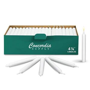 Candlelight Service Vigil Candles - Convenient for Memorial Candles, Congregational Candles, Christmas Eve Candles, Shabbat Candles (4.25" Candle, 250 Count (Pack of 1))