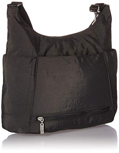 Baggallini Hobo Tote Charcoal/Fuschia