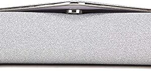 BBjinronjy Clutch Purse Evening Bag for Women Prom Sparkling Handbag With Detachable Chain for Wedding and Party (Silver)